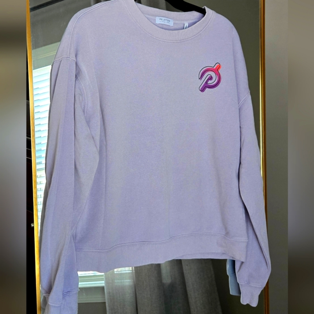 Peloton Lilac Fleece Sweatshirt - L